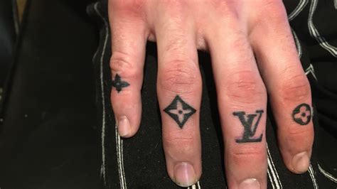 louis vuitton finger tattoo|Louis Vuitton tattoo meaning gang.